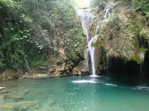 Waterfall seen on a Friday hike to Rio Buti (Charger Bulletin Photo/ Samantha Higgins)