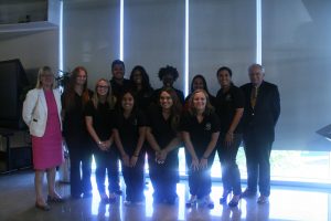 The students who participated in the Fellowship with Dean Johnson and Professor Marty O’Connor (Charger Bulletin photo)