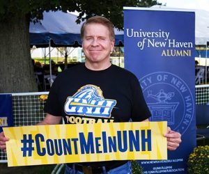 Jeffery Hazell is a long time benefactor of UNH  (Photo obtained via the University of New Haven Facebook page)