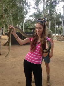 Erica is already exploring the wildlife in Australia (Photo provided by Erica Naugle)