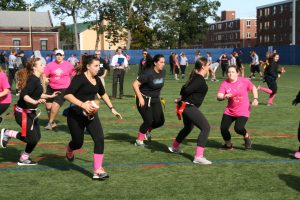 Girls participating in the Powderpuff tournament  (Photo by Jaime Graden/Charger Bulletin photo)