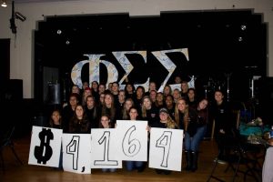 Phi Sigma Sigma raised over $4,000 for their national philanthropy (Photo by Samantha Reposa/Charger Bulletin photo)