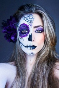 One Halloween makeup trend is the do-it-yourself Sugar Skull (Photo obtained via Pinterest)
