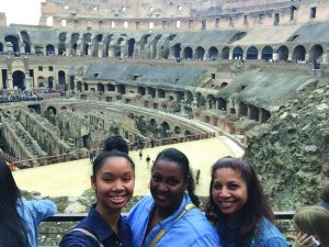 Students visit the Colosseum  (Photo provided by Takeisha Sinclair)