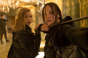 Jennifer Lawrence and Natalie Dormer in Mockingjay Part 2 (AP photo)