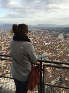 Anelia overlooking Florence (Photo provided by Anelia)