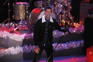 Andy Grammer during his perfromance at the Rockefeller Christmas Tree Lighting  (AP photo)