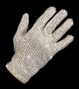 Michael Jackson's infamous glove sold for over $48,000.