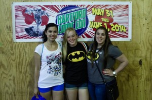 Liana Teixeira, Samantha Mathewson and Elissa Sanci at Comic Con (Charger Bulletin Photo)