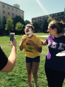 The sisters of Phi Sigma Sigma raised over $160 with their event (Photo provided by Kayla Katt/Charger Bulletin photo)