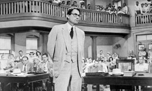 Gregory Peck as Atticus Finch in the 1962 film version of To Kill a Mockingbird (AP photo)