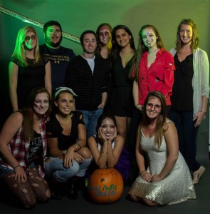 Up ‘til Dawn e-board at Zombie Prom (photo by UNH Photography Club)