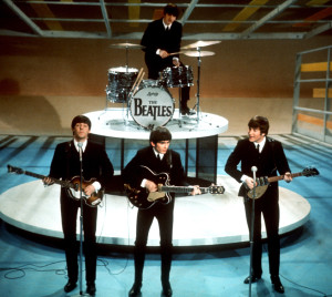 The Beatles, pictured above on the Ed Sullivan Show in 1964, are still as relevant today as they were back then (AP photo)
