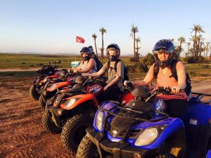 Jess and her friends riding ATVs in Morocco; this was only one of her many adventures abroad  (Photo provided by Jessica Sullivan)