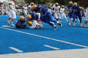 The Chargers took home the win against Long Island University during Homecoming (Photo by Jaime Graden/Charger Bulletin photo)
