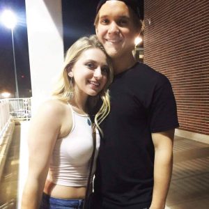 Cox and his girlfriend Adrianna. (Photo taken from Facebook)